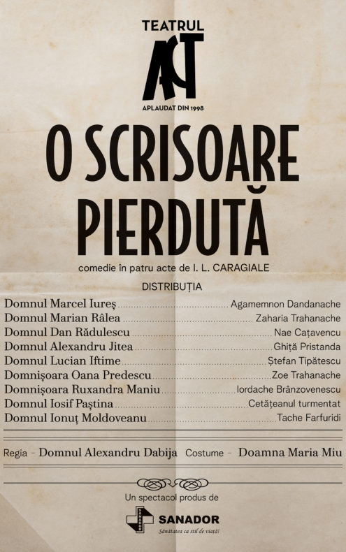 O SCRISOARE PIERDUTĂ